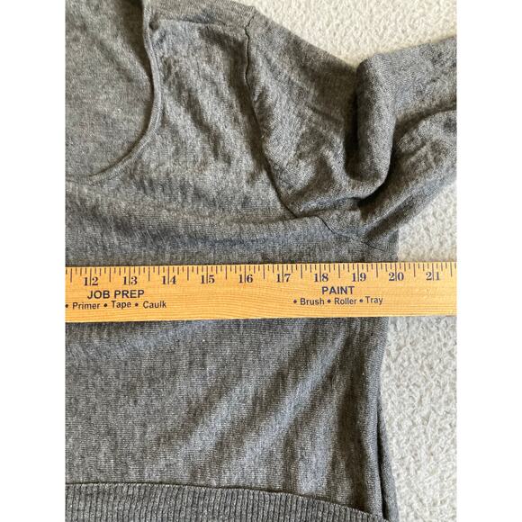Eileen Fisher Sweater Medium Wool Alpaca Pullover Light Round Neck Gray Minimal - Picture 10 of 14